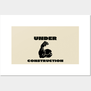 Under construction Posters and Art